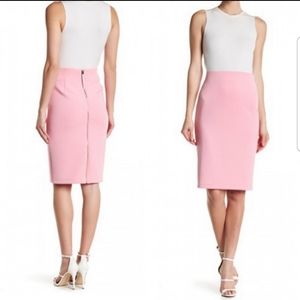 Catherine Malandrino pale pink pencil skirt size 2